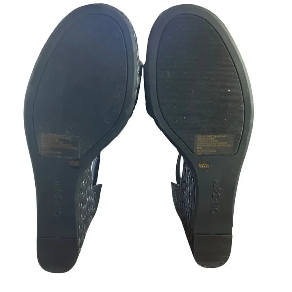 On 34th Nihari Knot Platform Wedge Sandals NEW Size 10